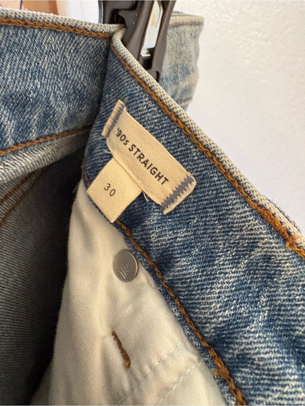 Madewell 90s Straight High waisted Jeans Size 30 - Picture 4 of 6